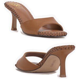 Vince Camuto Emmla Slide Sandals Caramello Brown Leather Women Size 7.5